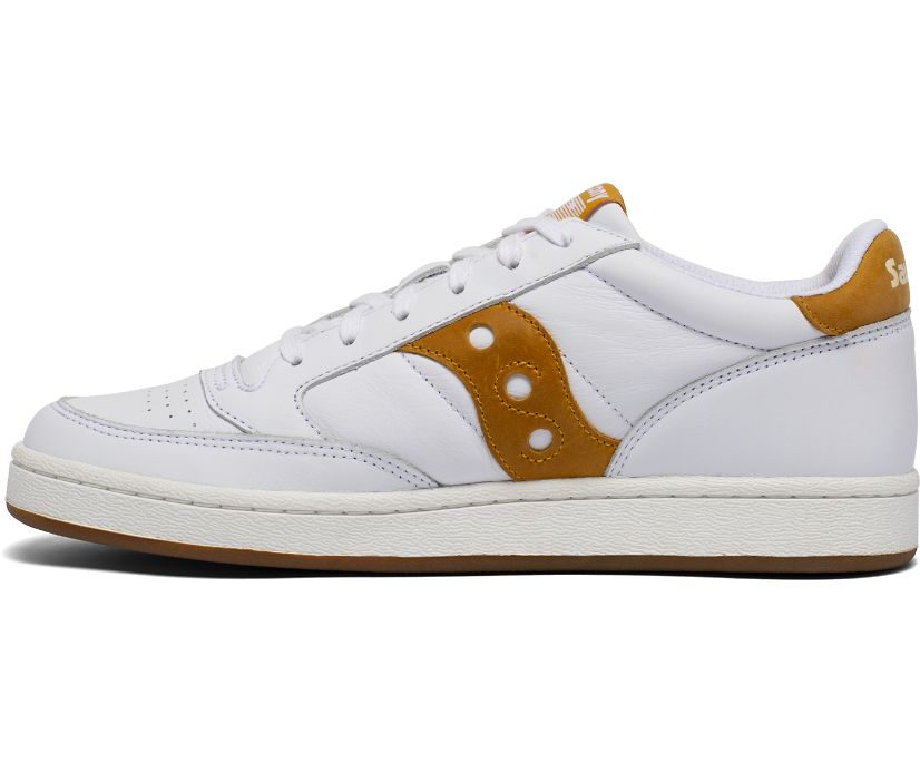 Women's Saucony Jazz Court Originals White / Yellow | Singapore 052MQZA